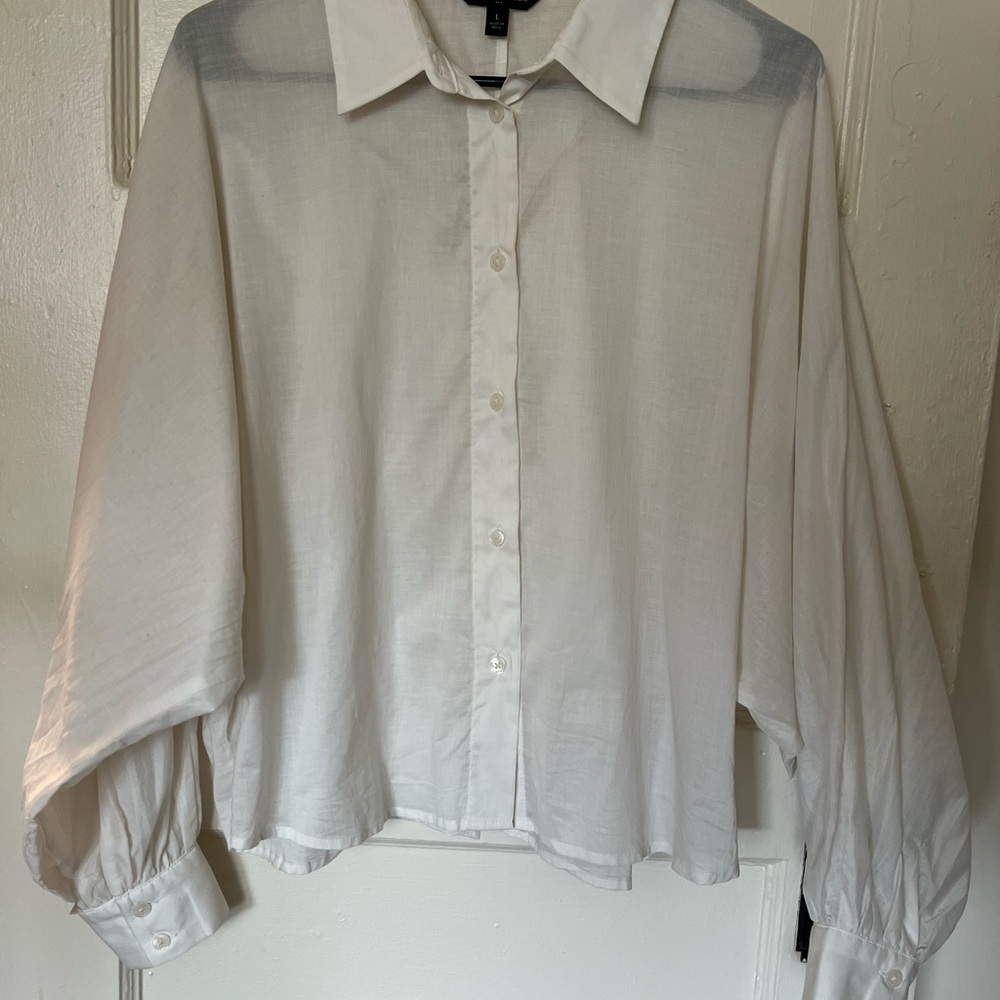 Banana Republic White Button Down Shirt